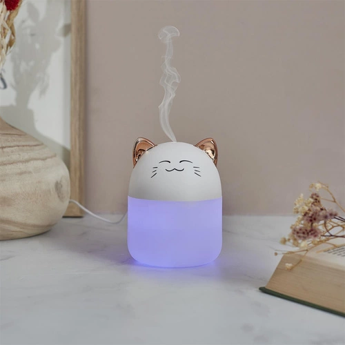 Vlhčič vzduchu Kočka LED