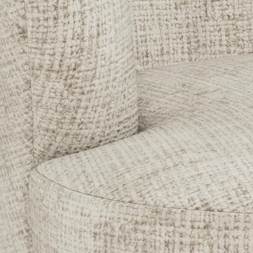 Relaxační křeslo Darlene béžové sametové do obývacího pokoje skandinávský