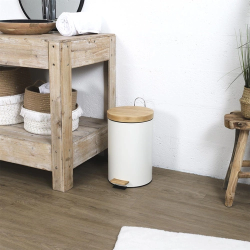 Sada 2 odpadkových košů bílá