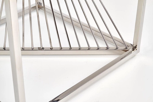 Konferenční stolek Infinity S čtvercový kouřové sklo moderní chrom do obýváku Intesi