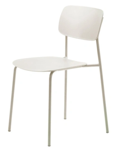 Moderní jídelní židle Kirkland z plastu béžová