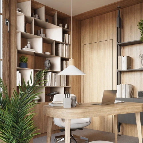 Závěsné svítidlo JAGA bílá skandinávská nad stůl do obýváku a jídelny 30 cm SOLLUX LIGHTING