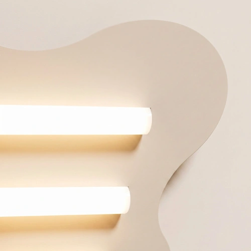 Stropní LED svítidlo KLOVER moderní béžové do obývacího pokoje 66 cm