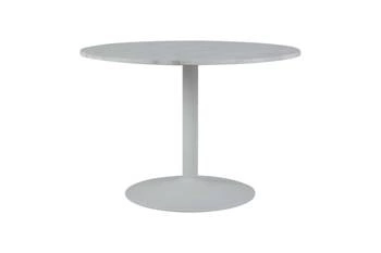 Kulatý bílý mramorový stůl do jídelny Tarifa Actona moderní glamour 110 cm