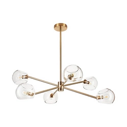 Závěsné svítidlo COSMIC-6 zlatá koule 75 cm do obýváku a jídelny Step into Design