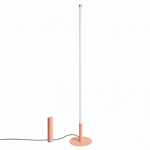 Stojací lampa do obývacího pokoje TRANG moderní LED broskvová 150 cm