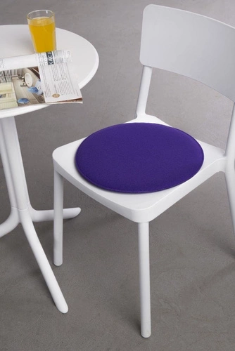 Filcový fialový sedák na židli Intesi 39x39 do jídelny a obýváku