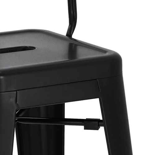 Barová židle Paris Back 75 cm moderní kovová s opěrkou do kuchyně na míru D2.DESIGN