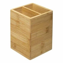 Bambusová nádoba na příbory 2 přihrádky
