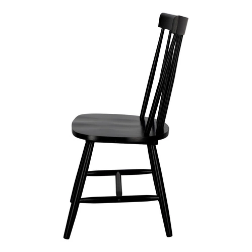 Dřevěná jídelní židle Tulno černá retro do kuchyně a jídelny vintage