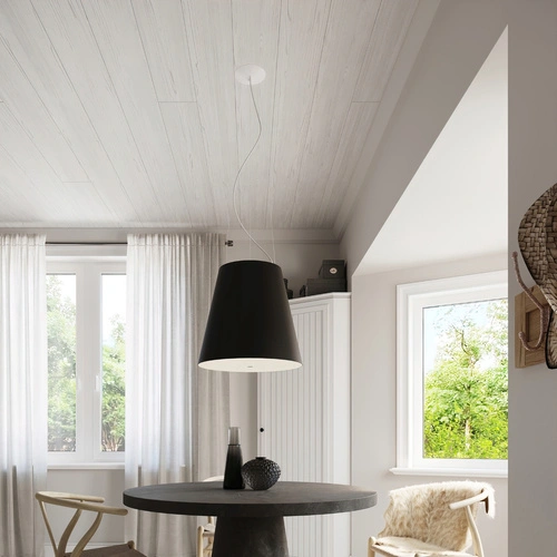 Moderní černý lustr GENEVE 50 do obýváku a jídelny 3světelný Sollux Lighting