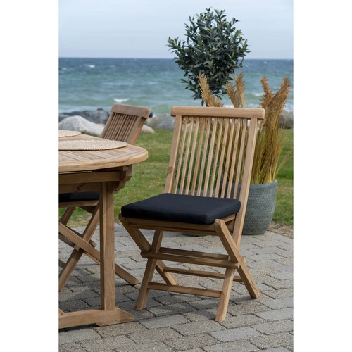 Polštář na židli Alture 42x42 černý moderní do jídelny a kuchyně Intesi