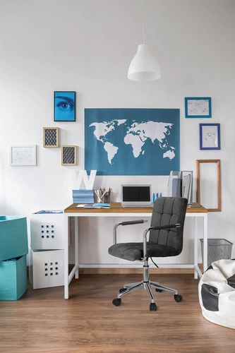 Ergonomická kancelářská židle Cosmo Arm černý samet moderní s područkami otočná