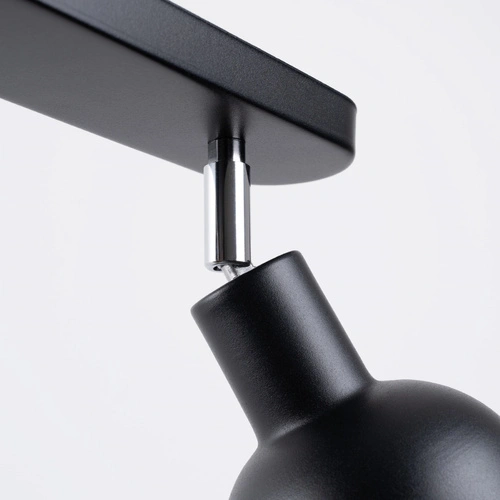 Stropní svítidlo ELBA 2 černé loftové kovové nastavitelné do obýváku a ložnice SOLLUX