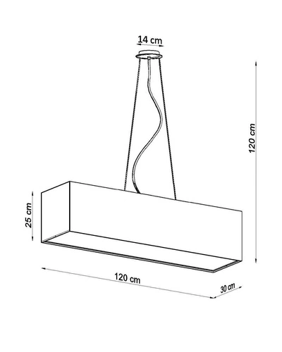 Moderní bílý lustr SANTA 5 světel do obýváku a jídelny 120 cm