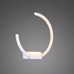 Nástěnné LED svítidlo Ring Moon no.1 levé bílé moderní do obýváku Altavola Design
