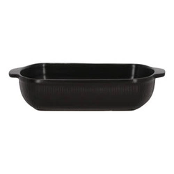 Keramická zapékací mísa Pimiento černá obdélníková 38 cm na zapékání Intesi