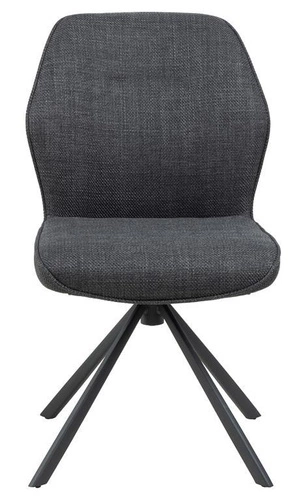 Otočná čalouněná židle Aura tmavě šedá Actona do jídelny a obýváku moderní