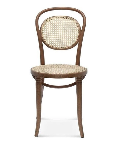 Dřevěná židle Fameg A-10 do jídelny a obýváku retro s výpletem, personalizovaná