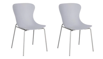 Sada 2 šedých židlí Diapo
