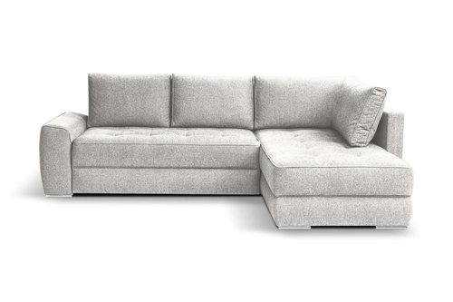 Moderní bílá rohová pohovka s rozkladem a úložným prostorem do obýváku Rabis Intesi