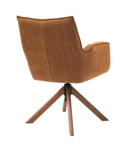 Otočná jídelní židle Marilla čalouněná s područkami