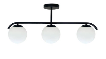 Závěsná lampa AMADEO černá 3x40W E14 bílý difuzor