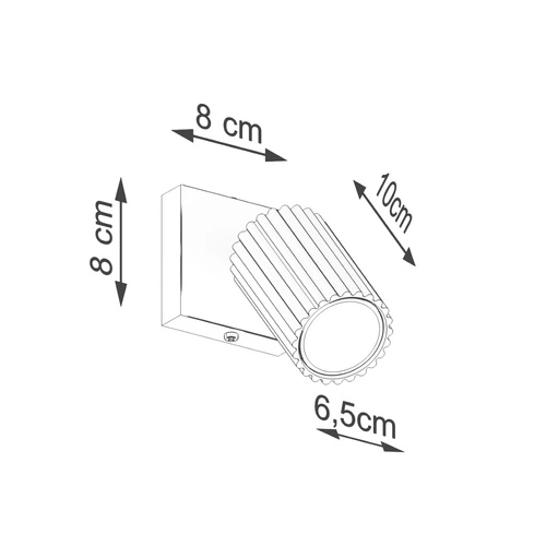 Nástěnná lampa KARBON zlatá moderní s otočným stínidlem do obýváku a ložnice SOLLUX