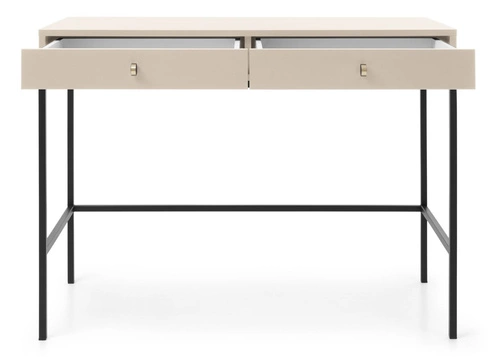 Moderní toaletní stolek Evora béžový se zásuvkami do ložnice, elegantní glamour konzole