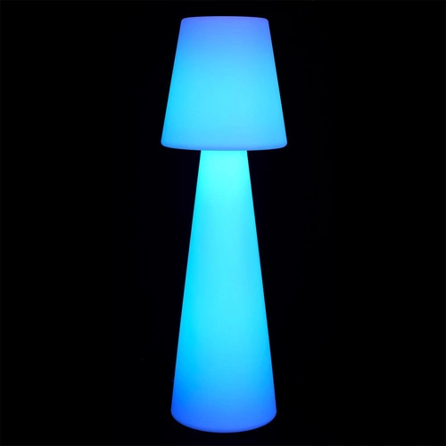 Stojací LED lampa Colorfull 110 cm bílá moderní s dálkovým ovládáním do obýváku i na terasu Intesi