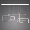Moderní bílý LED stropní lustr Ledové Čtverce No.5 Altavola Design do obýváku 150 cm