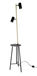 Perret stojací lampa do obývacího pokoje černo-zlatá moderní nastavitelná