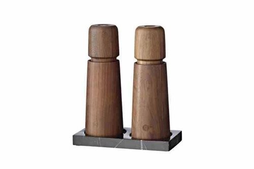 Crush Grind dřevěný mlýnek na sůl a pepř 17 cm moderní ořech hnědý