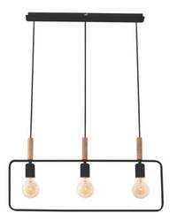 Závěsná lampa Frame 3x60W E27 černá