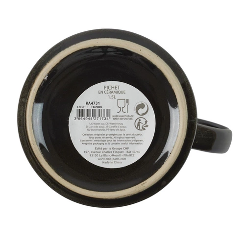 Džbán Negro černý 1,5 l