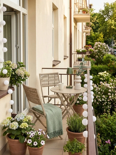Zahradní bistro set Arcas taupe kovový na terasu 2 židle a stůl