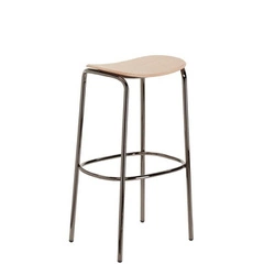 Barová stolička bez opěradla Trick wood 75 cm moderní dřevěná do kuchyně a jídelny SCAB Design