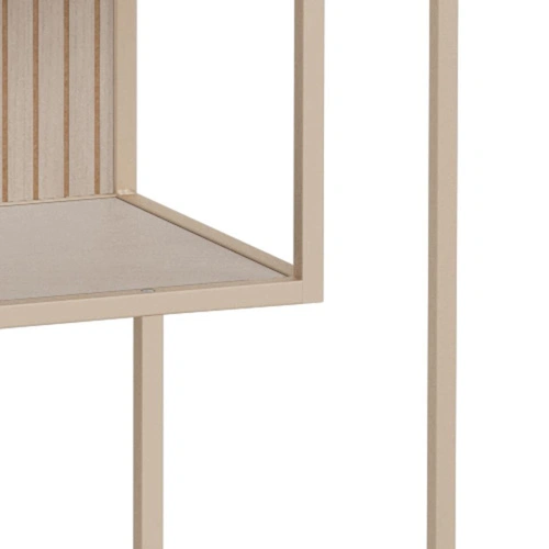Industriální regál Seaford II Actona béžový na knihy do obýváku 77 cm