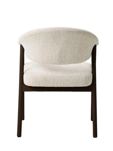 Čalouněná jídelní židle Elk písková skandinávská s područky