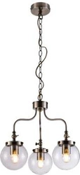 Závěsná lampa Balet 3x40W E27 patina