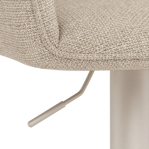 Barová židle Glenda béžová čalouněná otočná s výškovým nastavením do kuchyně