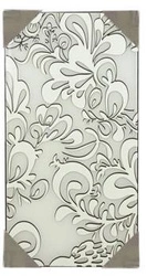 Stropní svítidlo Cedra glamour skleněné zrcadlové obdélníkové 48 cm do koupelny a ložnice