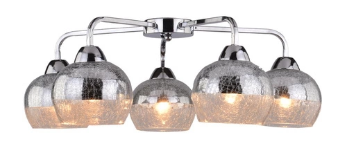 Stropní svítidlo Cromina 5x60W E27 chrom