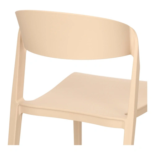 Židle Ribbon béžová plastová moderní jídelní a kuchyňská židle
