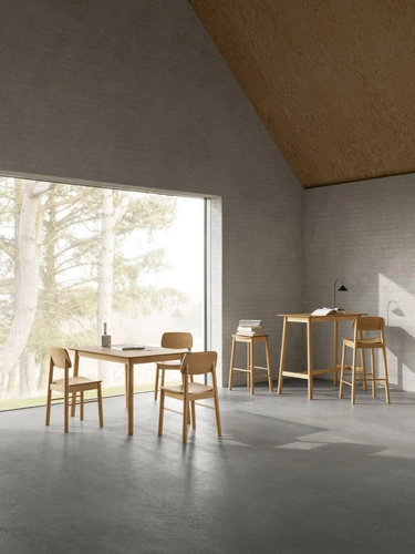 Barový stůl Barlow přírodní dub obdélníkový do kuchyně a jídelny skandinávský styl Actona 120 cm