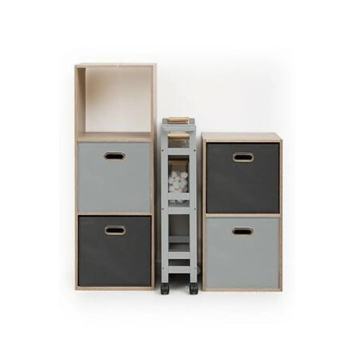 Vozík na kolečkách Colors 3-úrovňový šedý