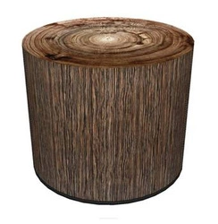 Kulatý taburet Walnut Intesi multicolor moderní do obýváku nebo ložnice boho styl 40 cm