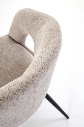 Otočná čalouněná židle Meibel béžová Intesi do kanceláře a jídelny moderní s područkami