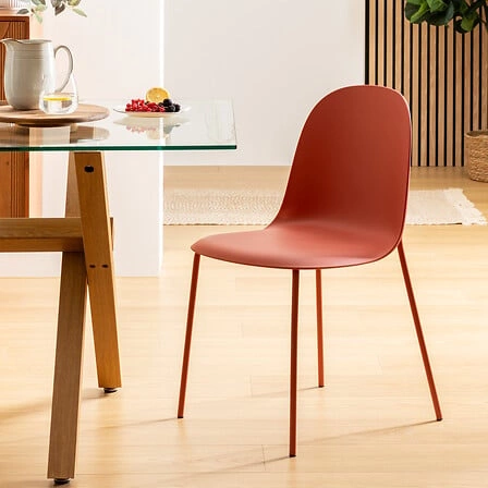 Jídelní a kuchyňská židle Asan Atmosphera skandinávská kovová terakota moderní