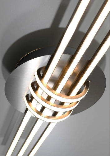 Stropní LED svítidlo Naksos zlaté 110 cm moderní do obýváku a jídelny CANDELLUX glamour